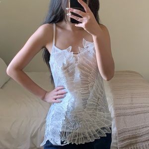 YesStyle swan like sheer tank top